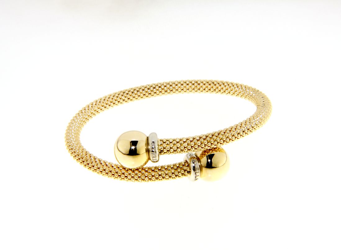 Beautiful 18ct Yellow And White Gold Contrarie Bracelet