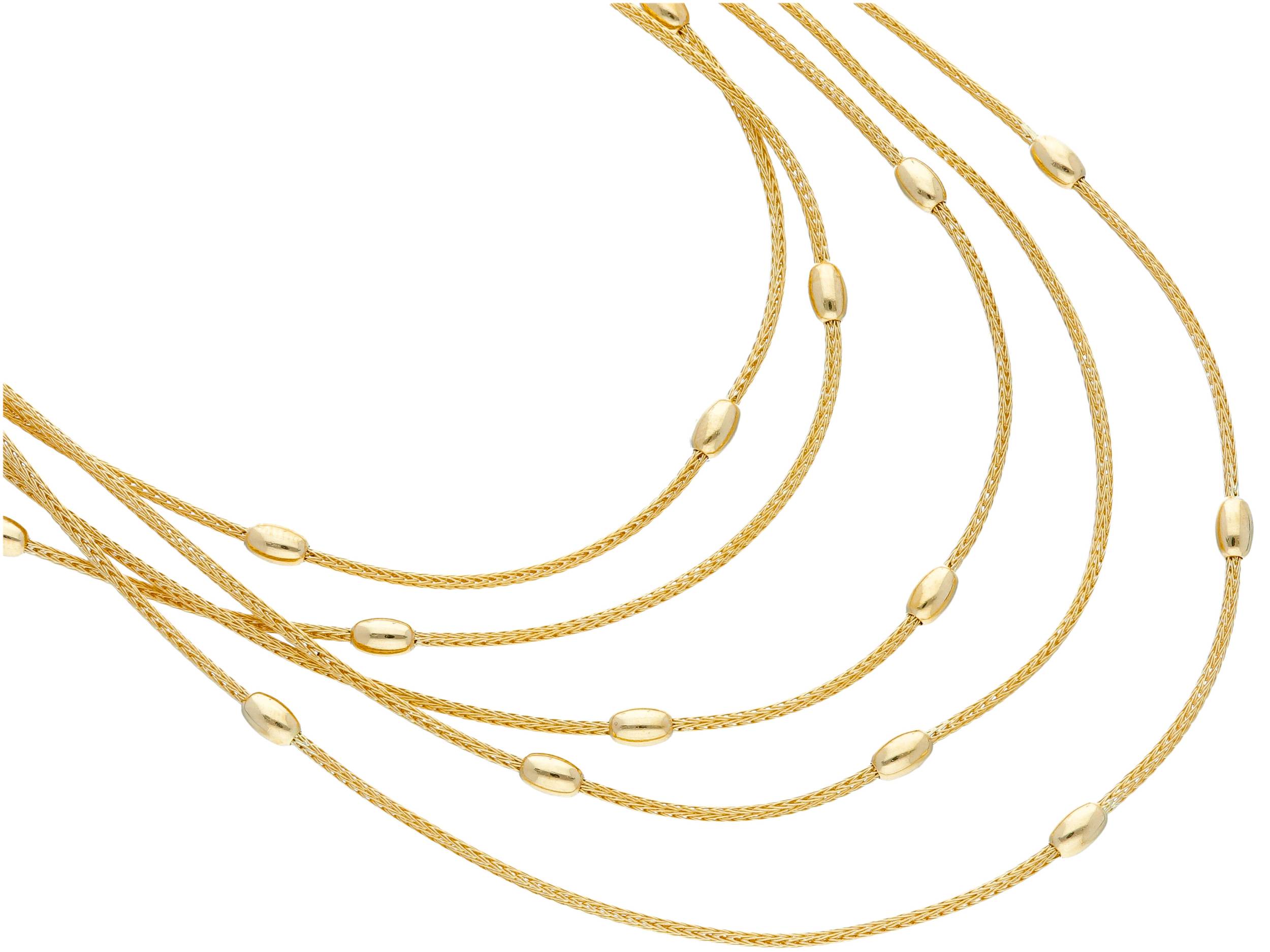 Beautiful 18ct Yellow Gold Flexible Necklace