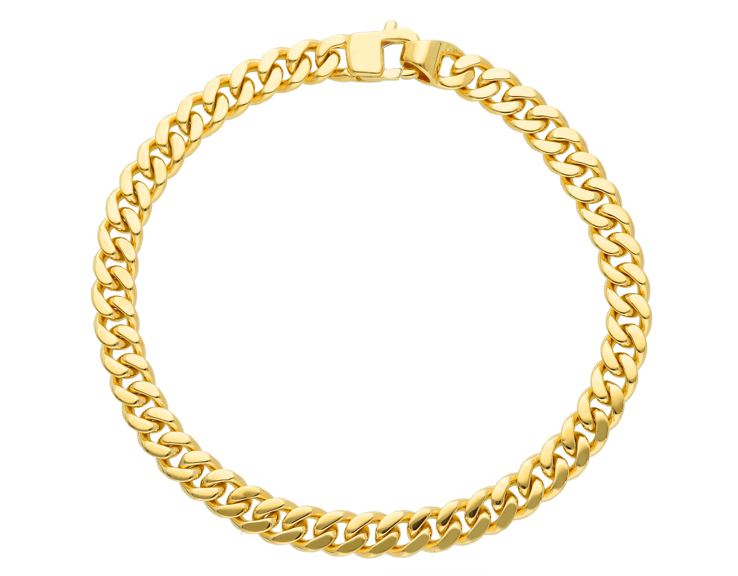 Stylish 18ct Yellow Gold Bracelet 21cm