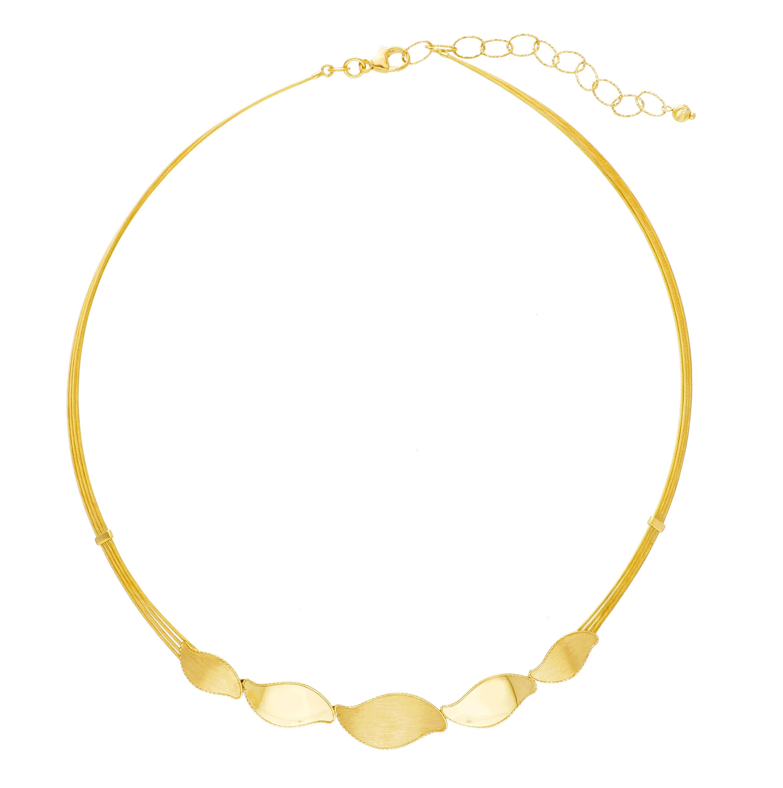 Beautiful 18ct Yellow Gold Semi-Flexible Necklace