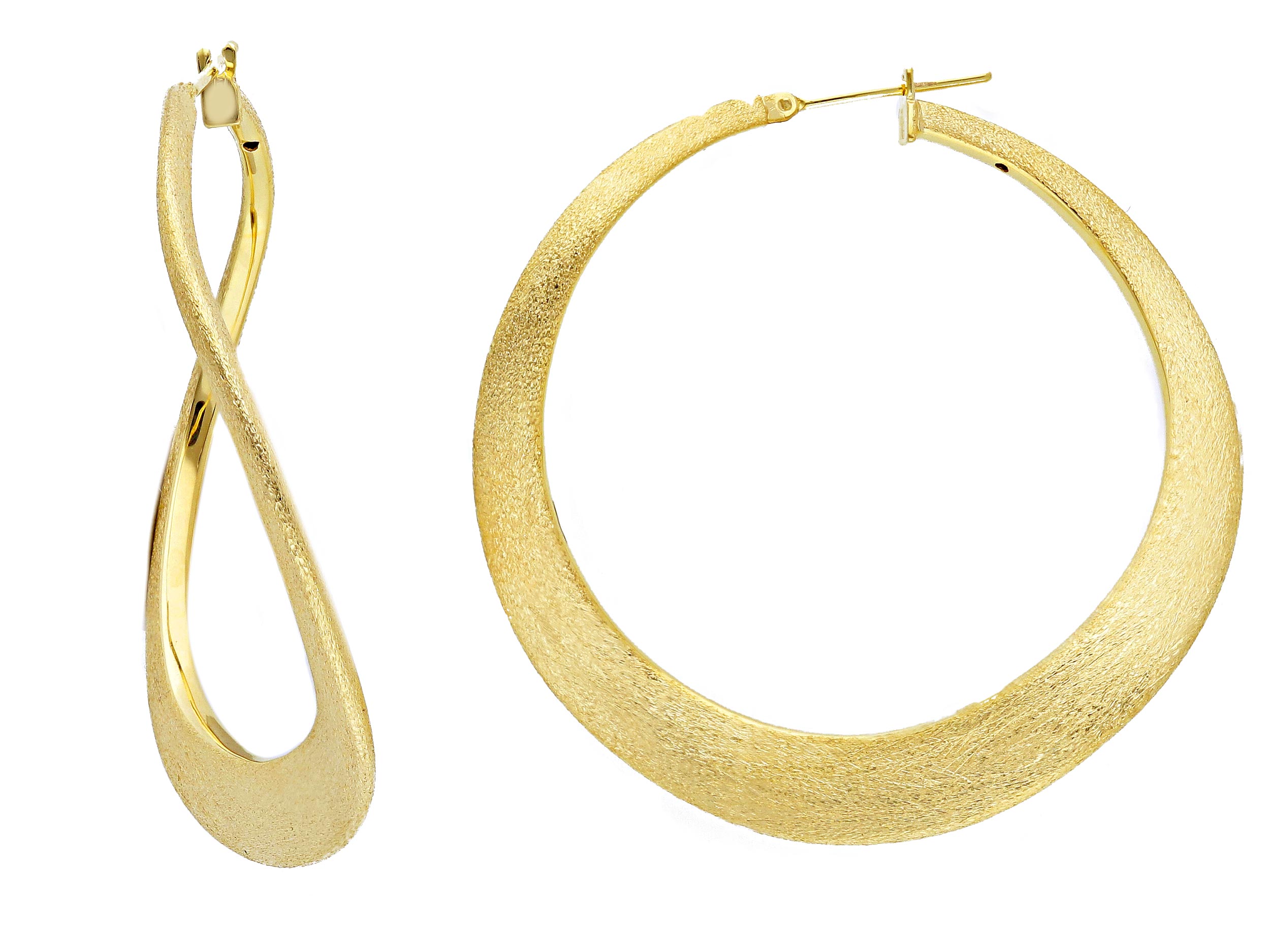 Beautiful 18ct Yellow Gold Hoop Earrings